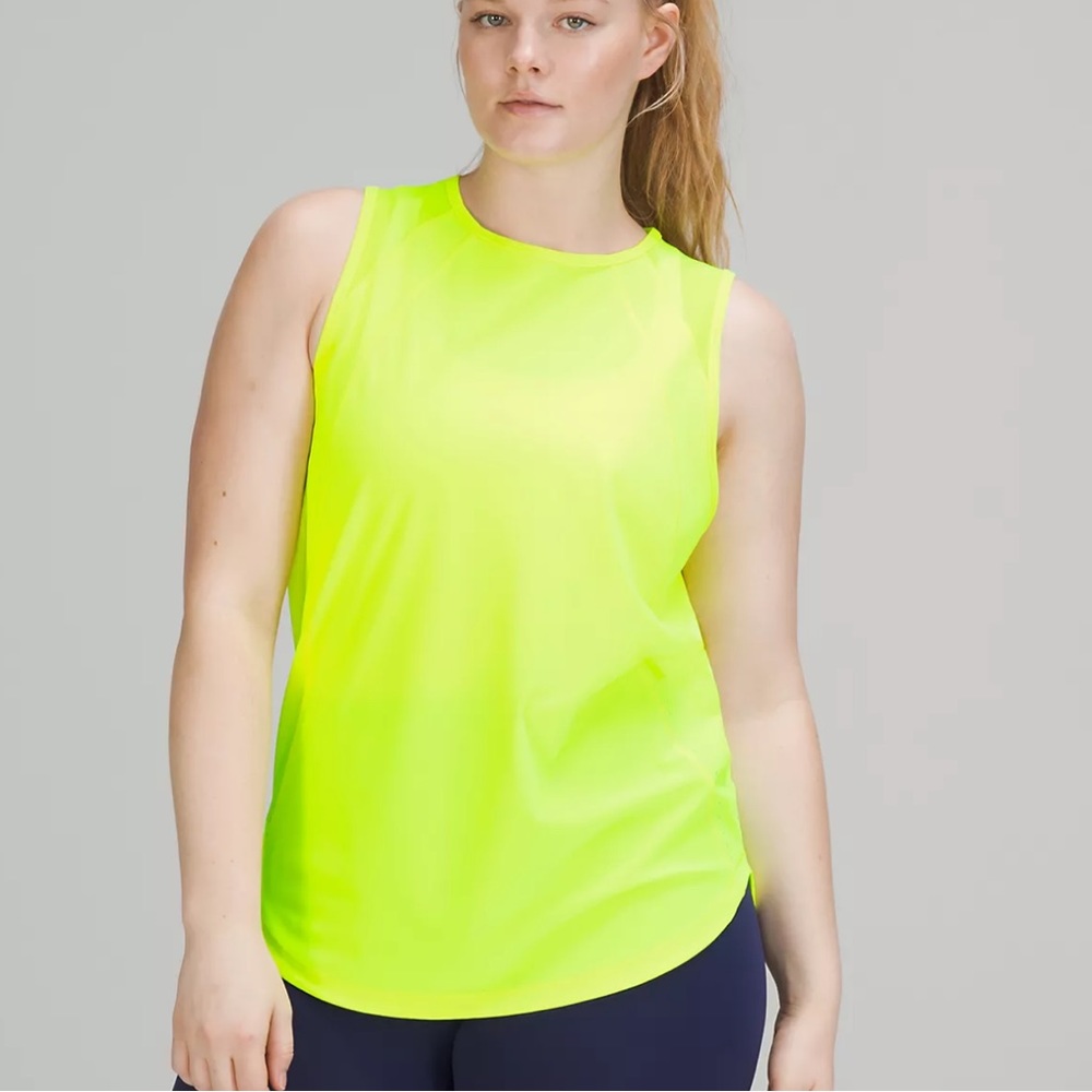Lululemon Sculpt Tank Top highlight yellow size 12 NWT